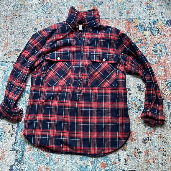 J.Crew XXS flannel shirt - Picture 1 of 2